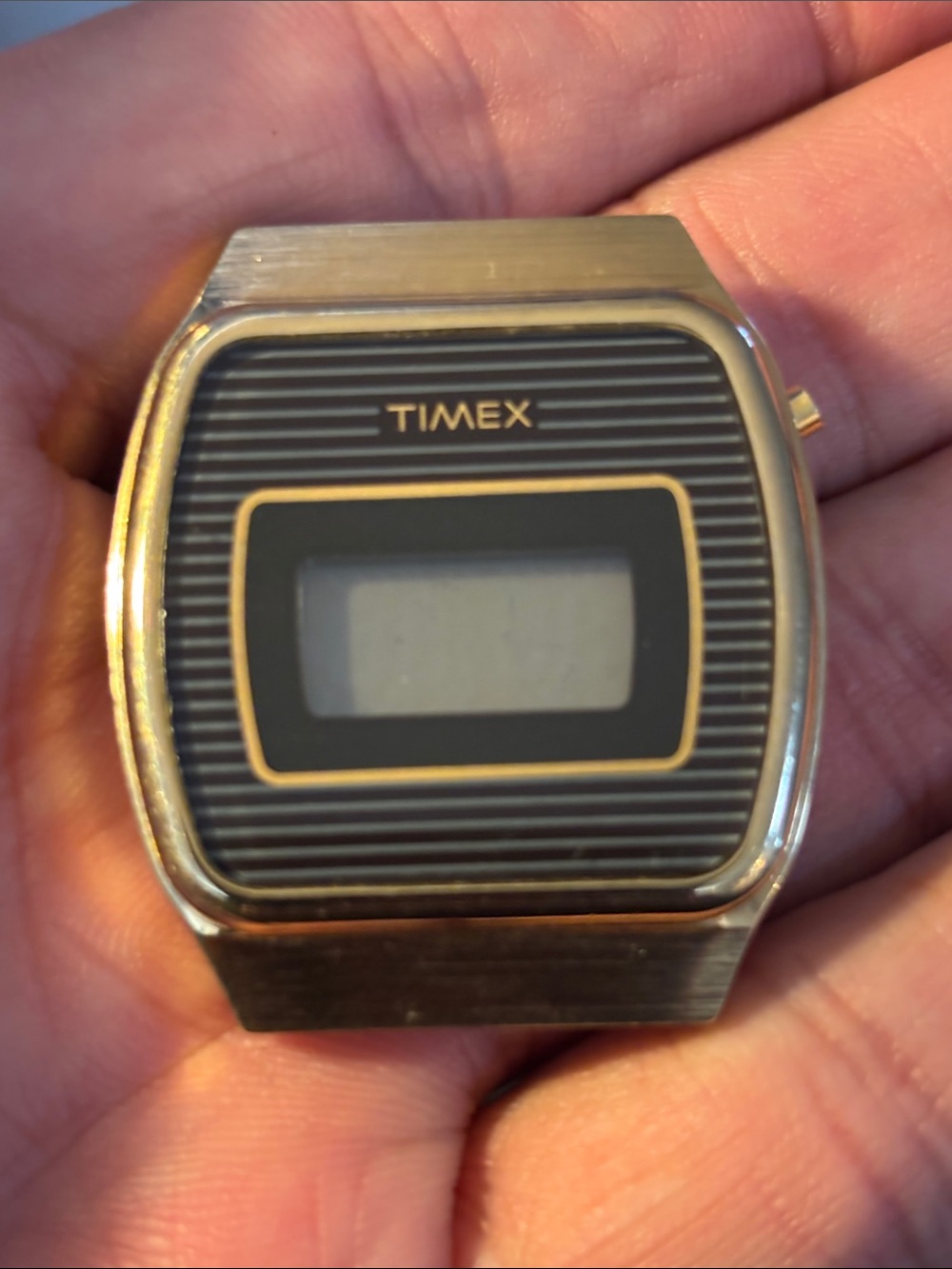 Timex Gold and Black Digital Dress Watch head only
